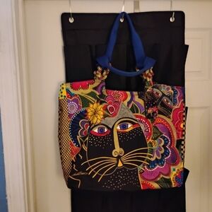 Laurel Burch Multicolor Cat Tote